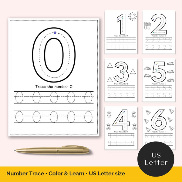 number tracing worksheets