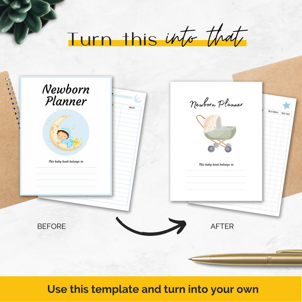 Newborn Boy Planner Baby Book