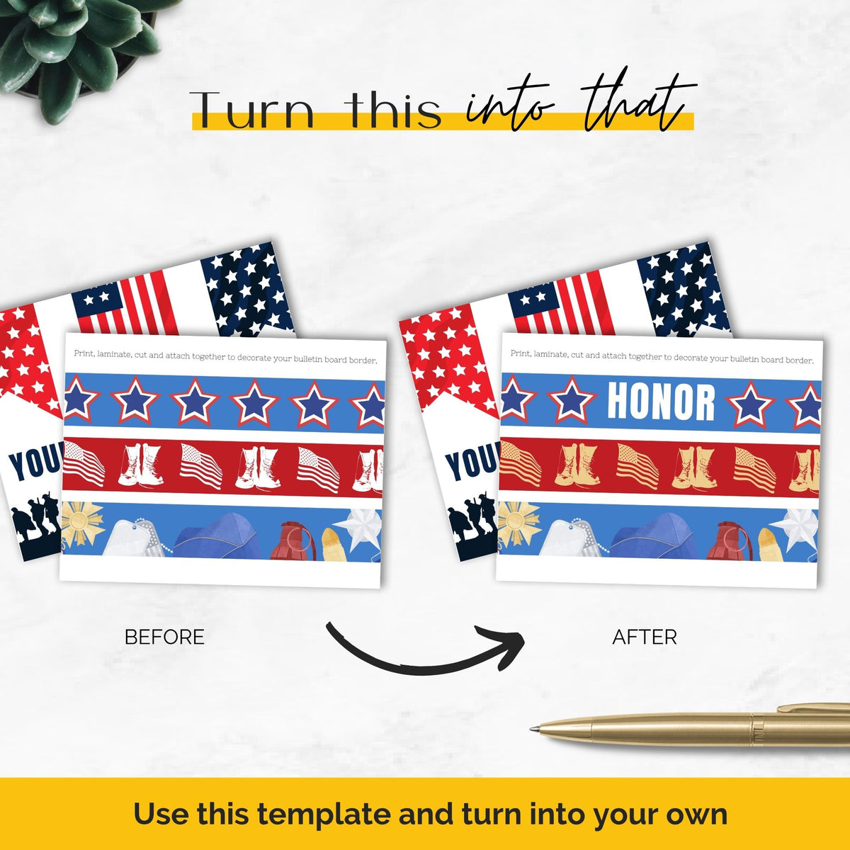 memorial day bulletin board kit