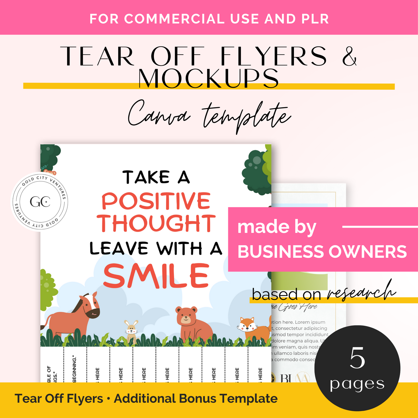 Tear Off Flyers and Mockups