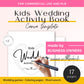 kid's wedding activity book