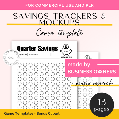 Savings Trackers and Mockups