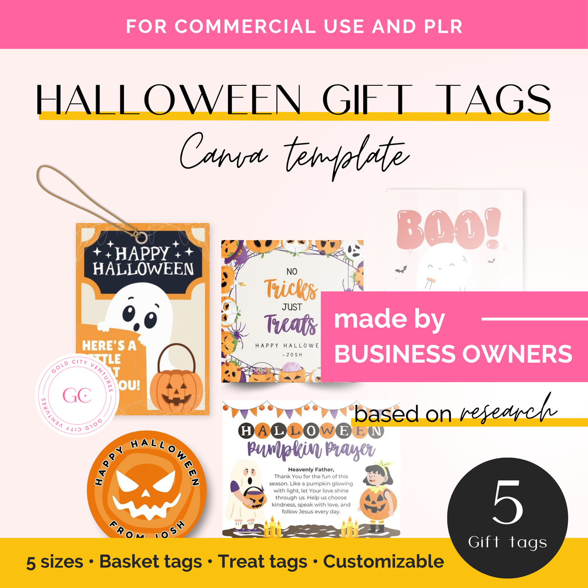 Halloween gift tags