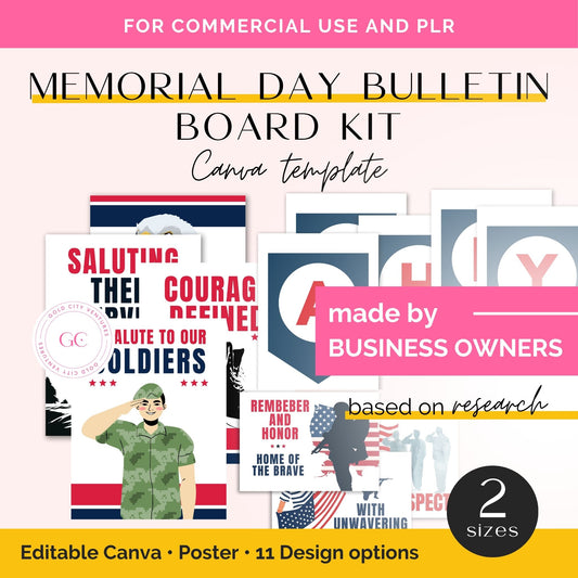 memorial day bulletin board kit