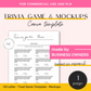 trivia game template