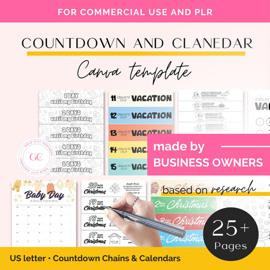 countdown chain and calendars