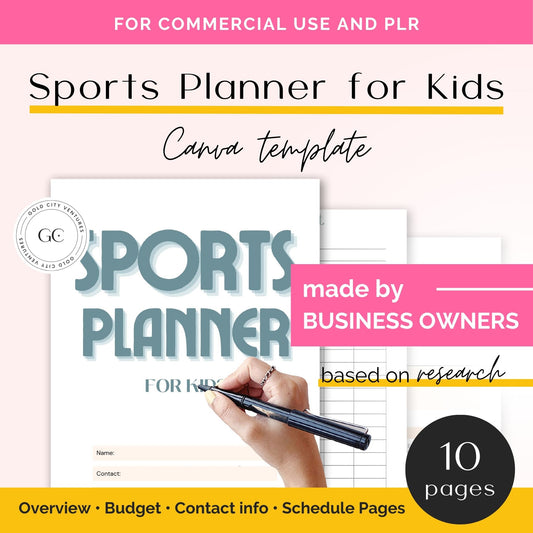 sports planner for kids