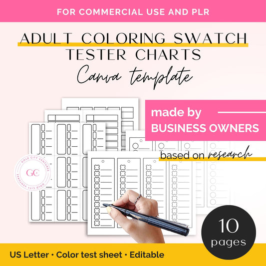 adult coloring swatches