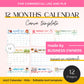 12 months of kid calendars