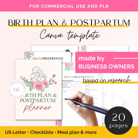 birth plan and postpartum planner