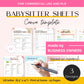 babysitter emergency contact forms