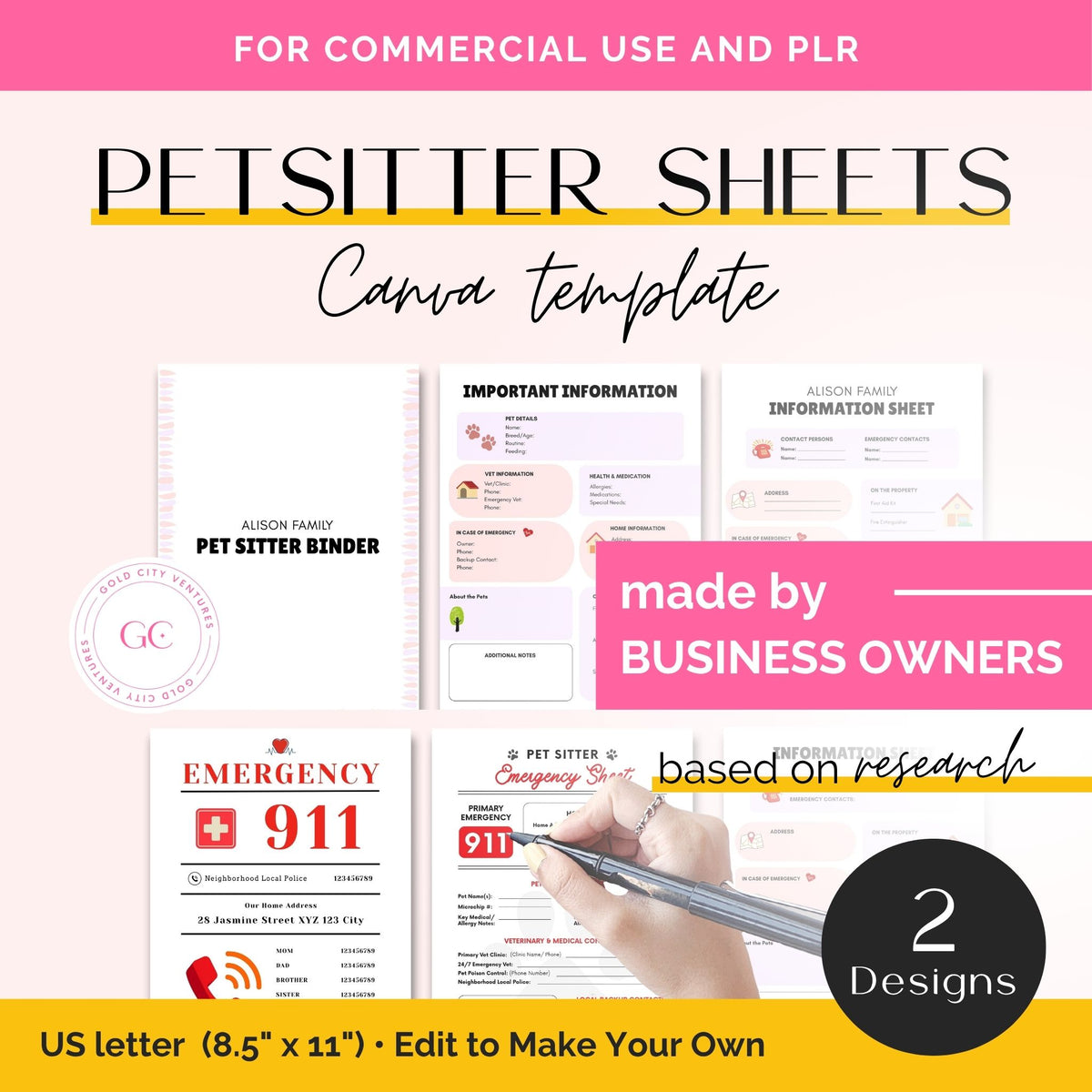 pet sitter forms
