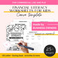 Financial Literacy Workbook for Kids