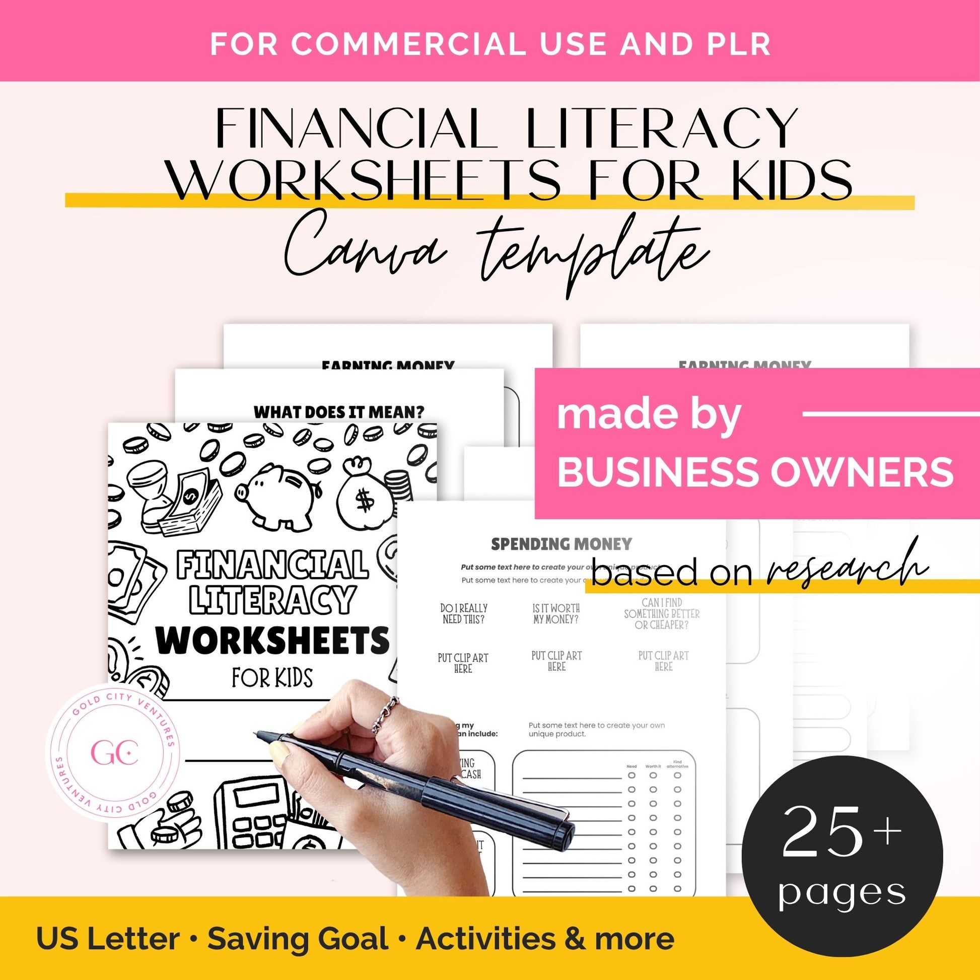 Financial Literacy Workbook for Kids