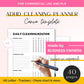 adhd cleaning planner