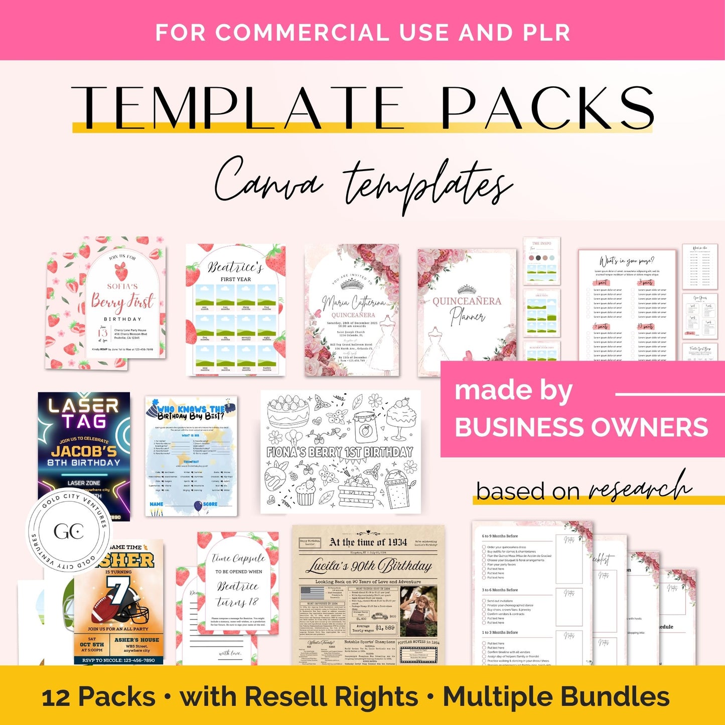 12 template pack