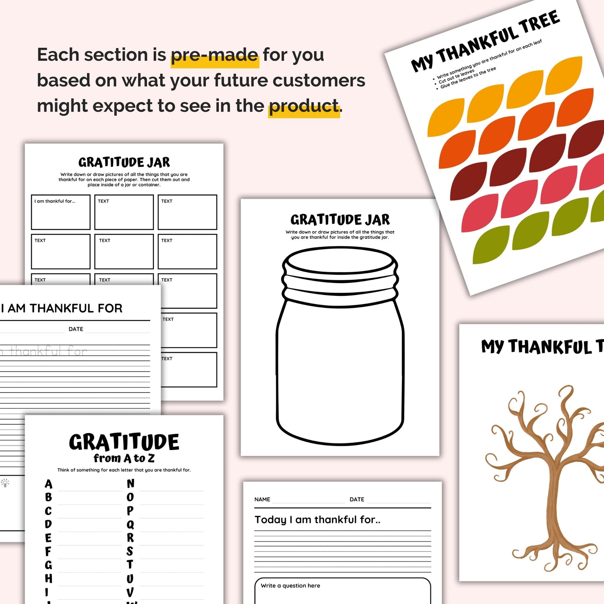 November Thanksgiving Commercial Use Templates