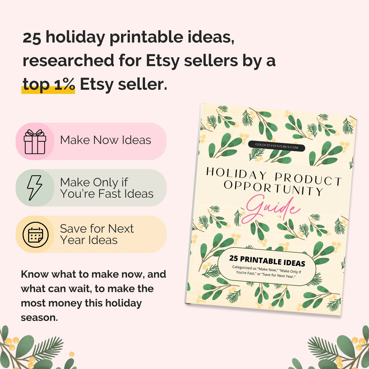 holiday product opportunity guide