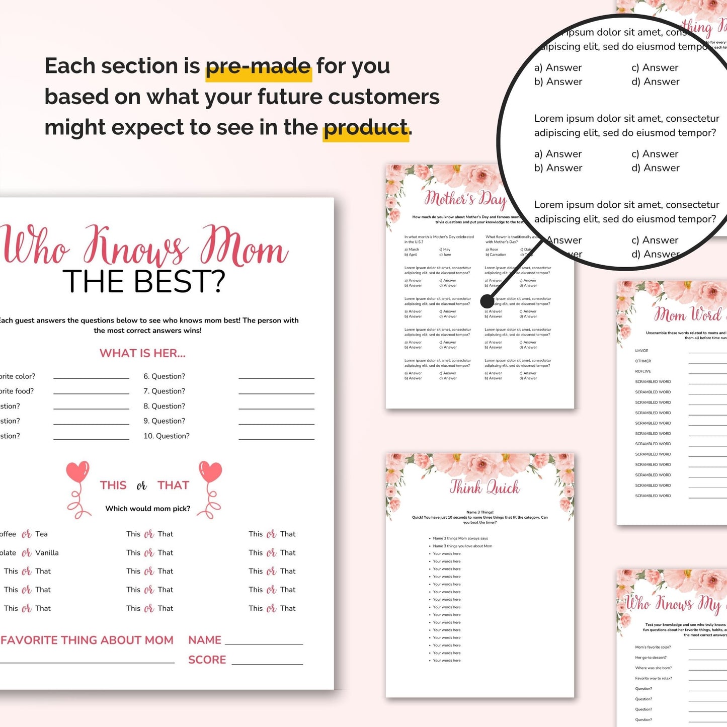 mother's day activities