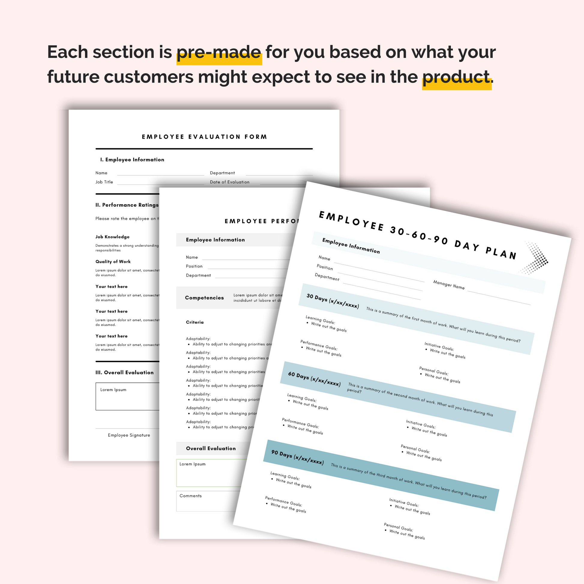 employee evaluation form