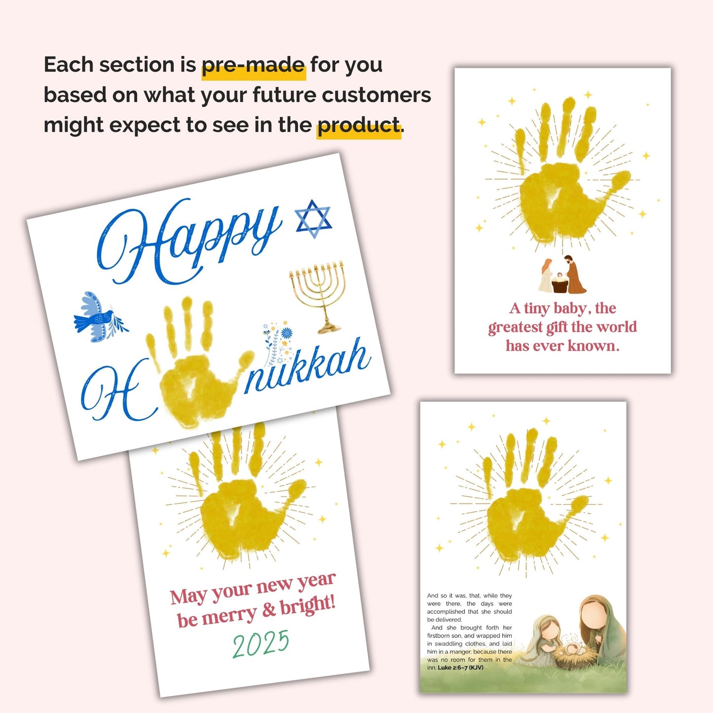 December Christmas Commercial Use Canva Templates