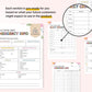 babysitter emergency contact forms