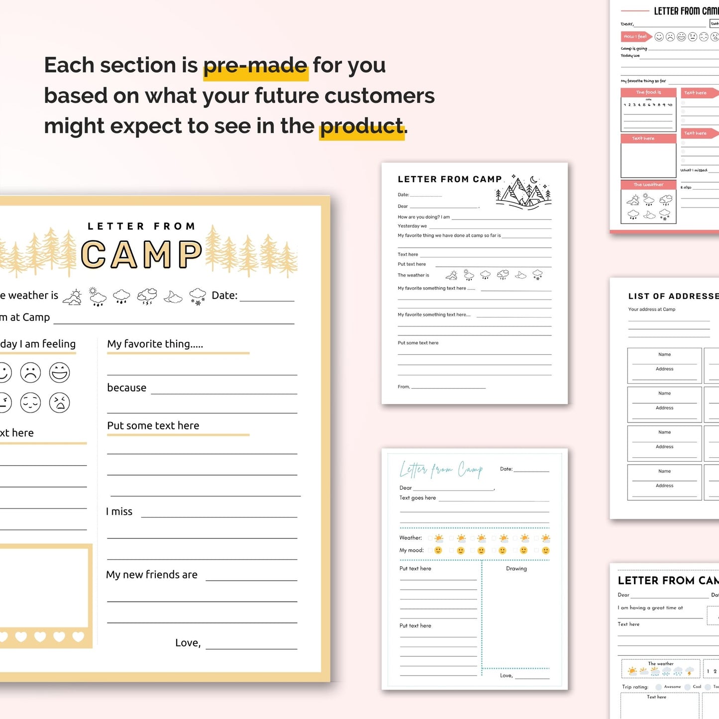 Letters from Camp Stationery