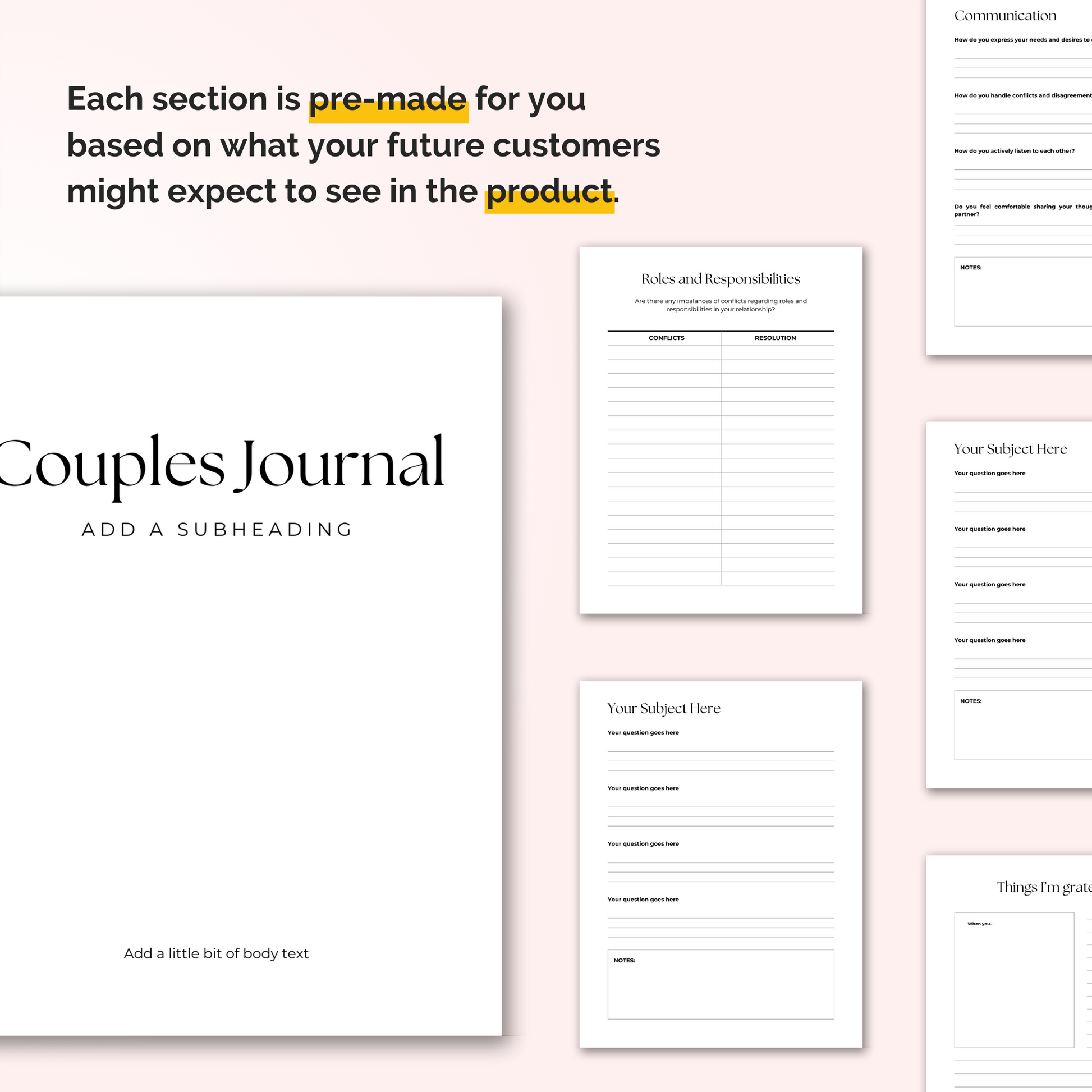 couples journal