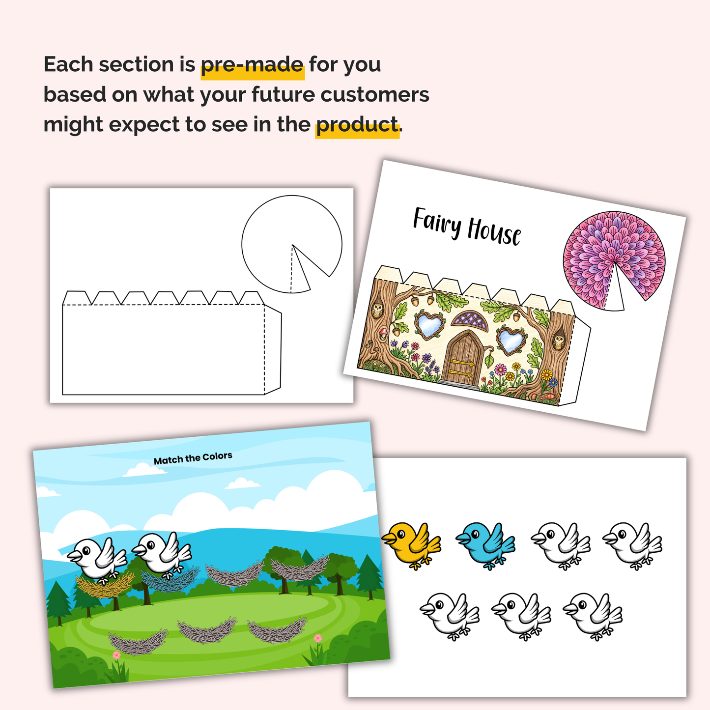 6 Kids Printable Craft Templates