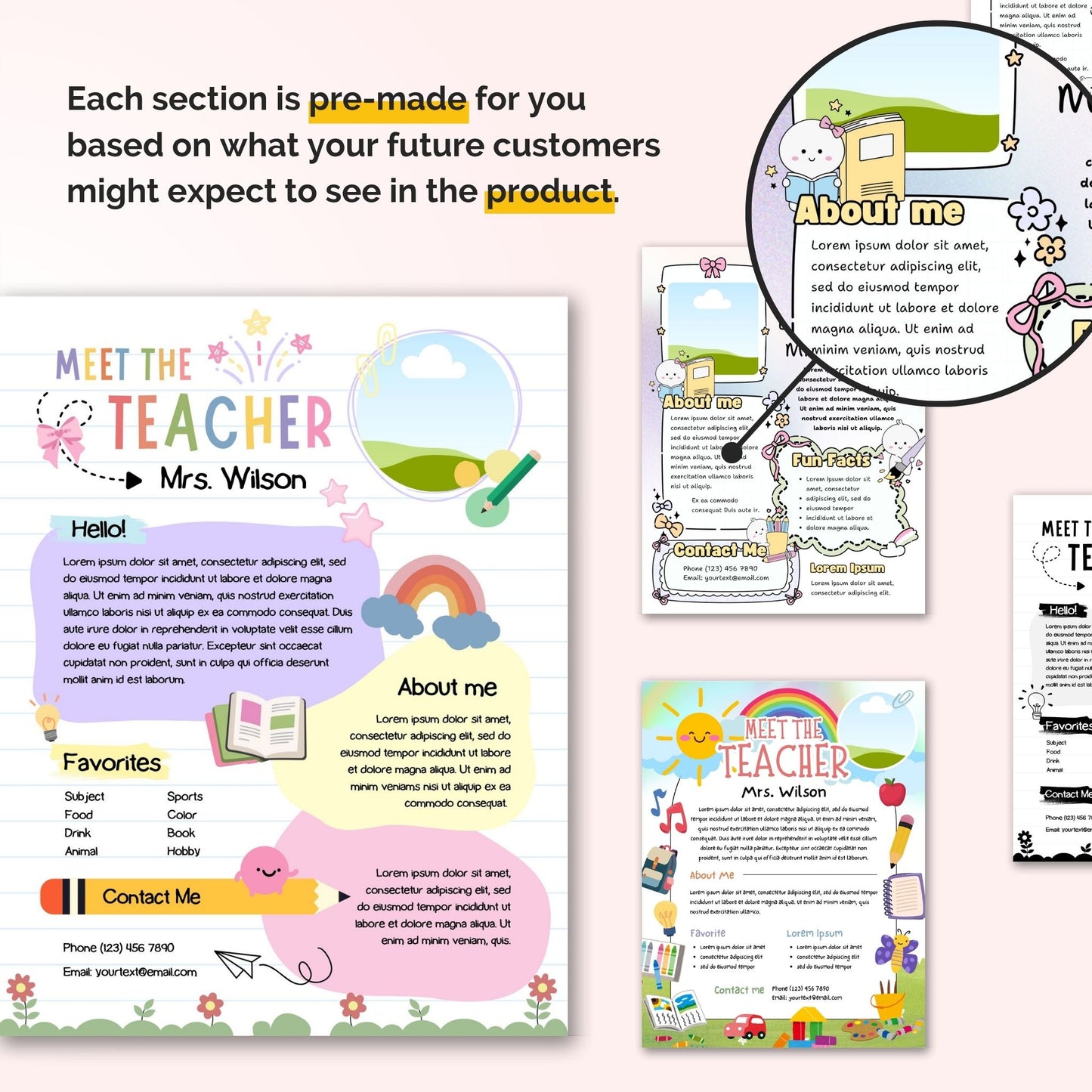 Back to school teacher kit