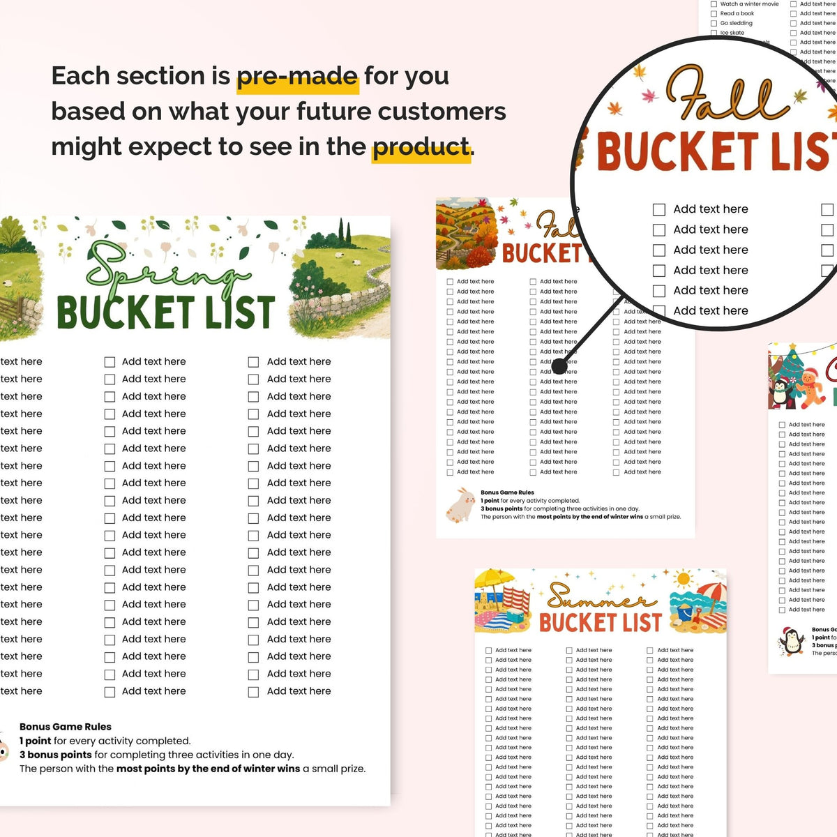 bucket list