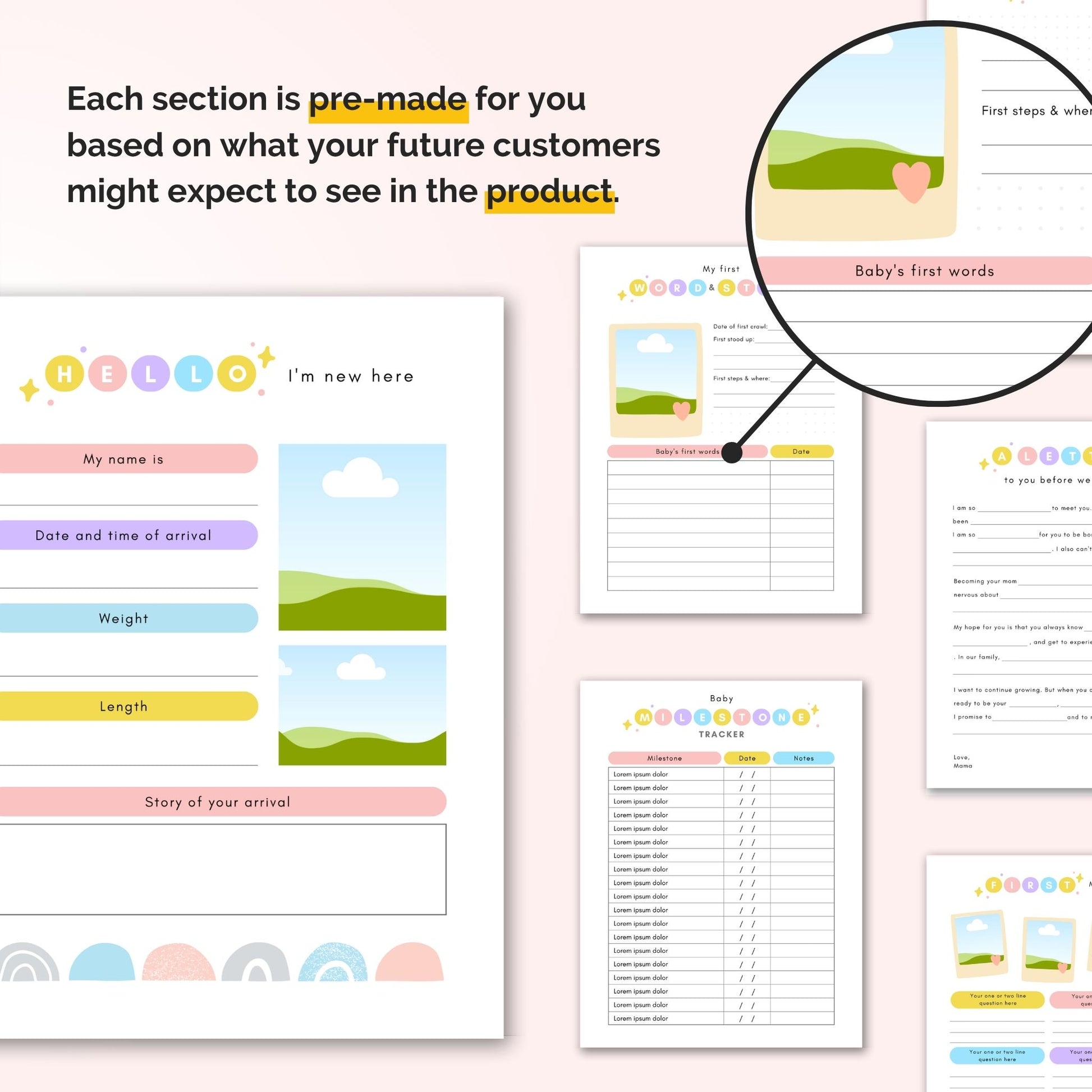 baby's first year memory book