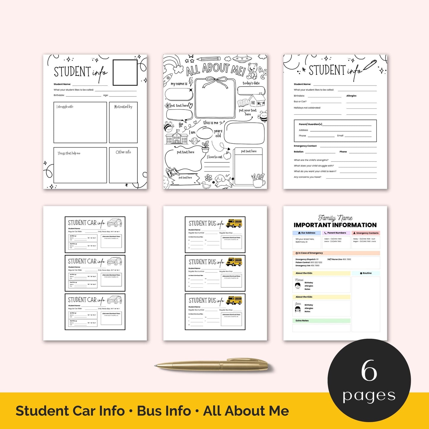 Back to school teacher kit