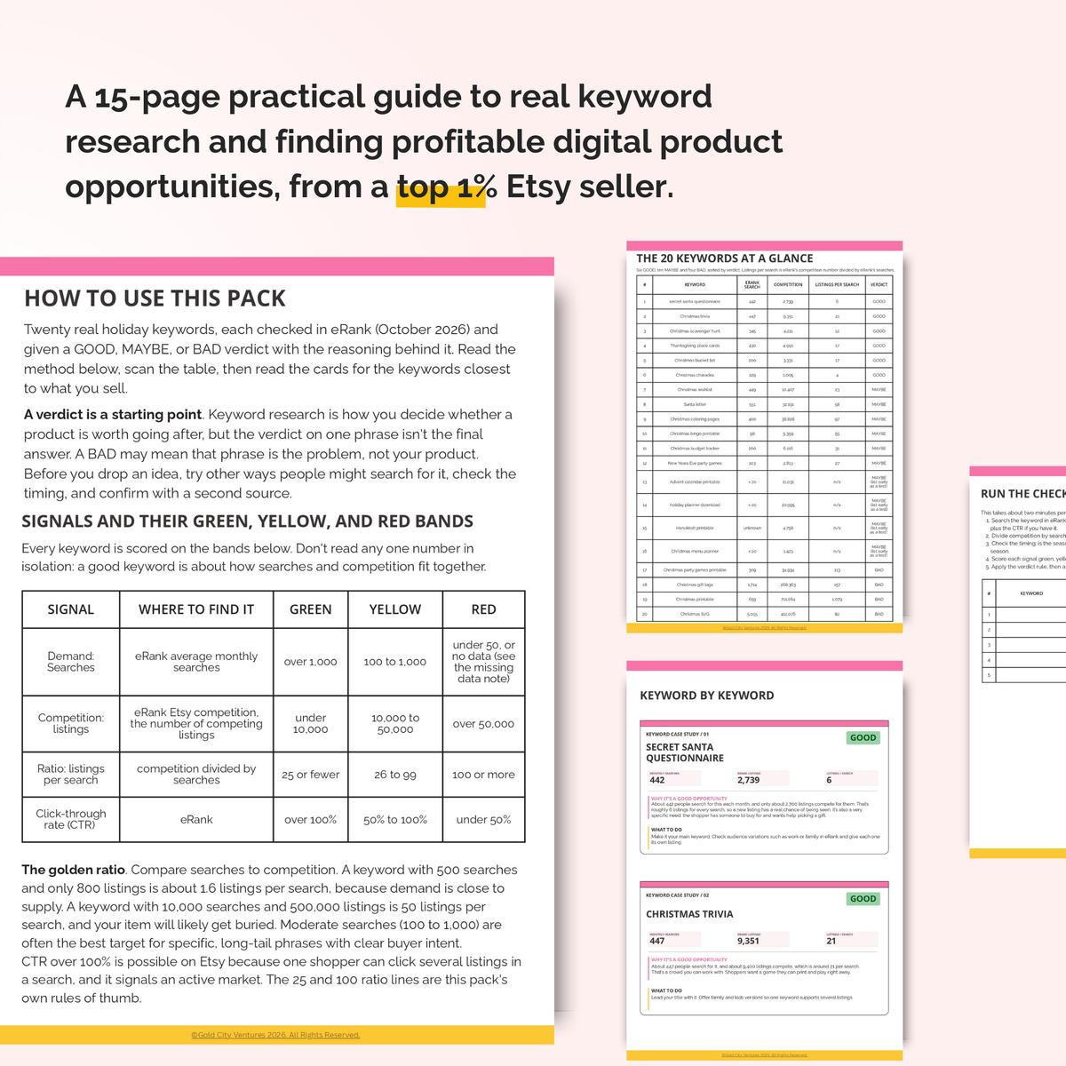 Real Keyword Case Study Pack