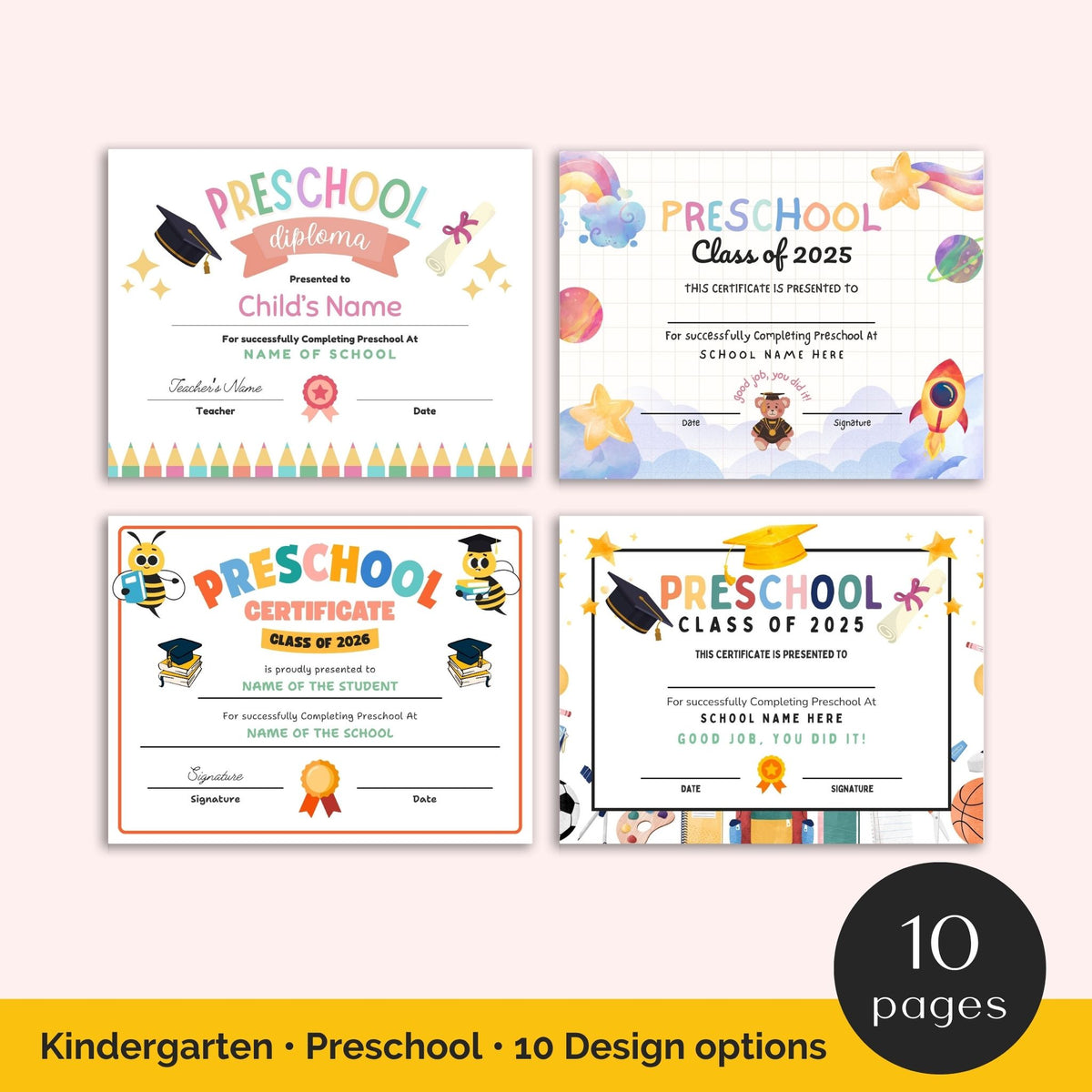 graduation certificates