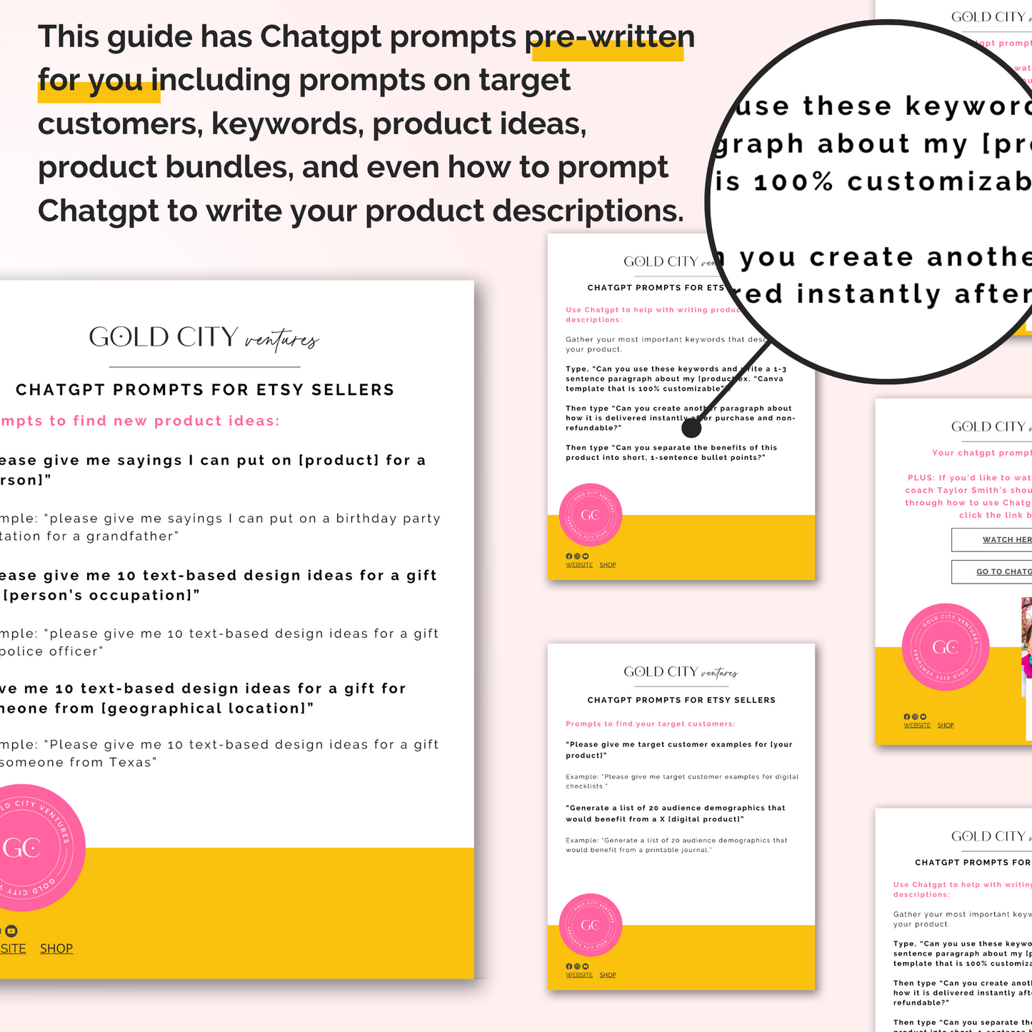 Chatgpt Prompts for Etsy Sellers