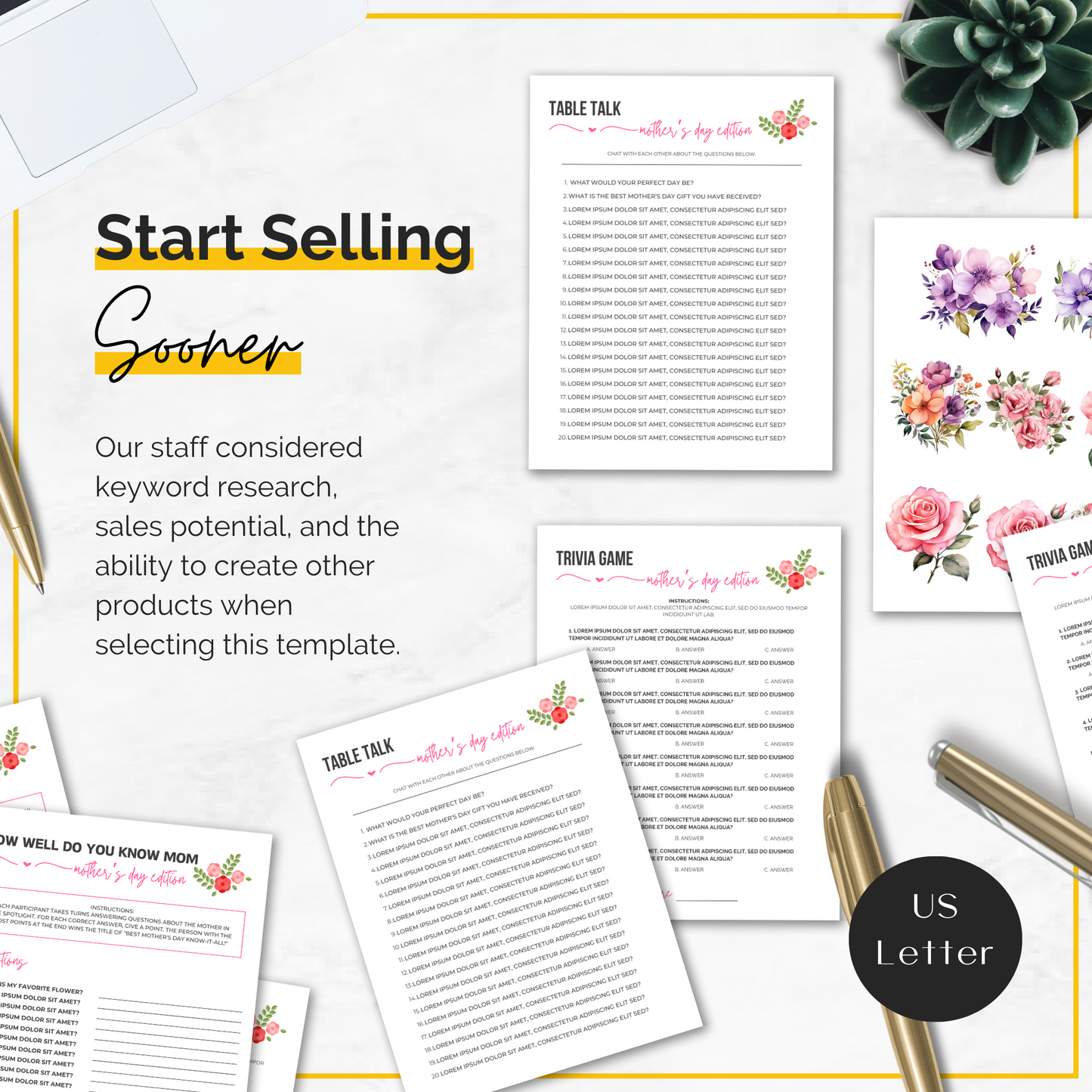 Mother's Day Games and Mockups