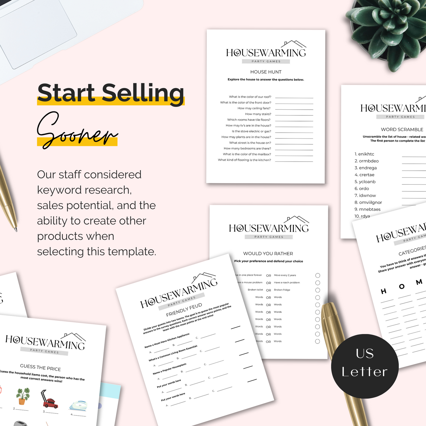 Housewarming Games and Mockups