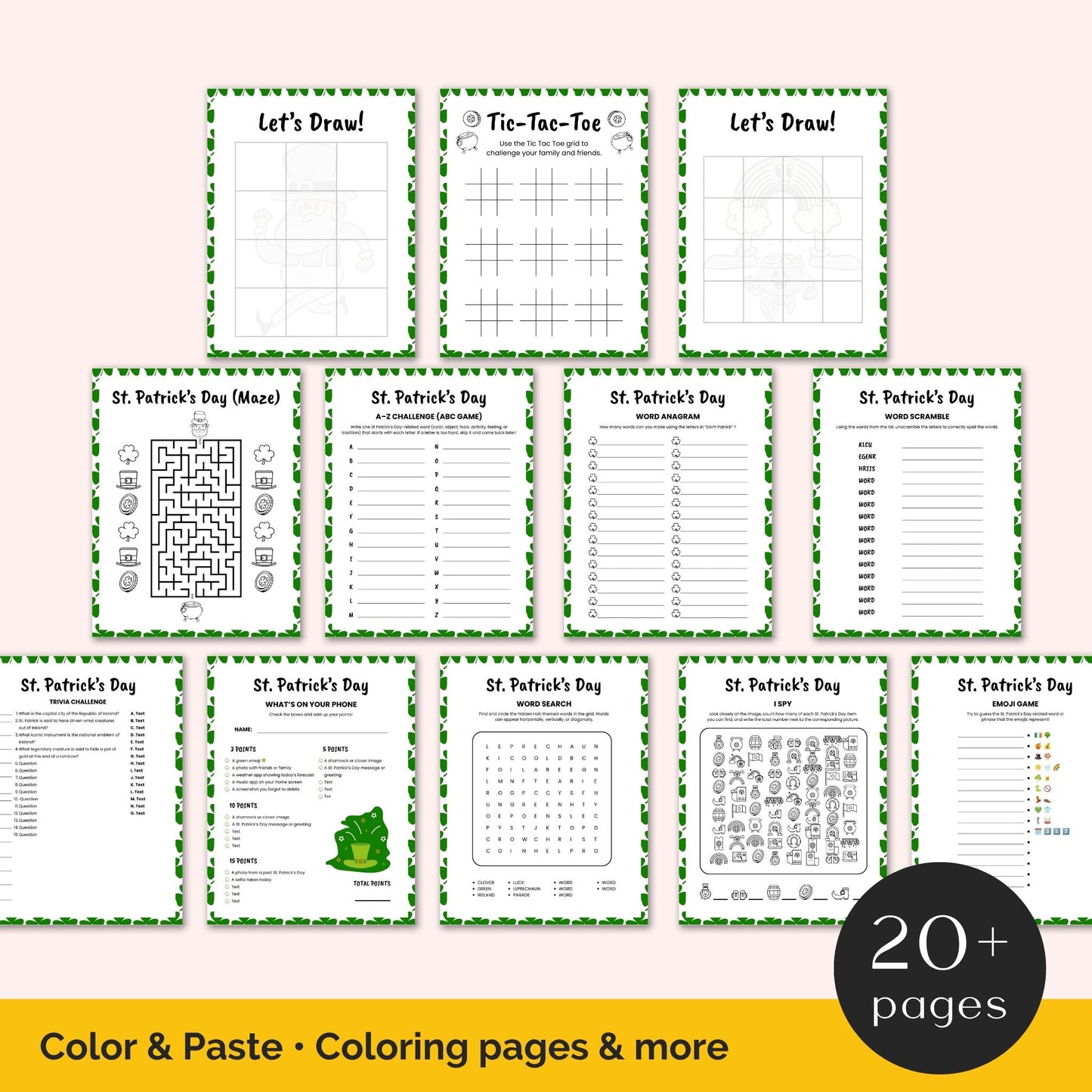 St. Patrick's Day Activities