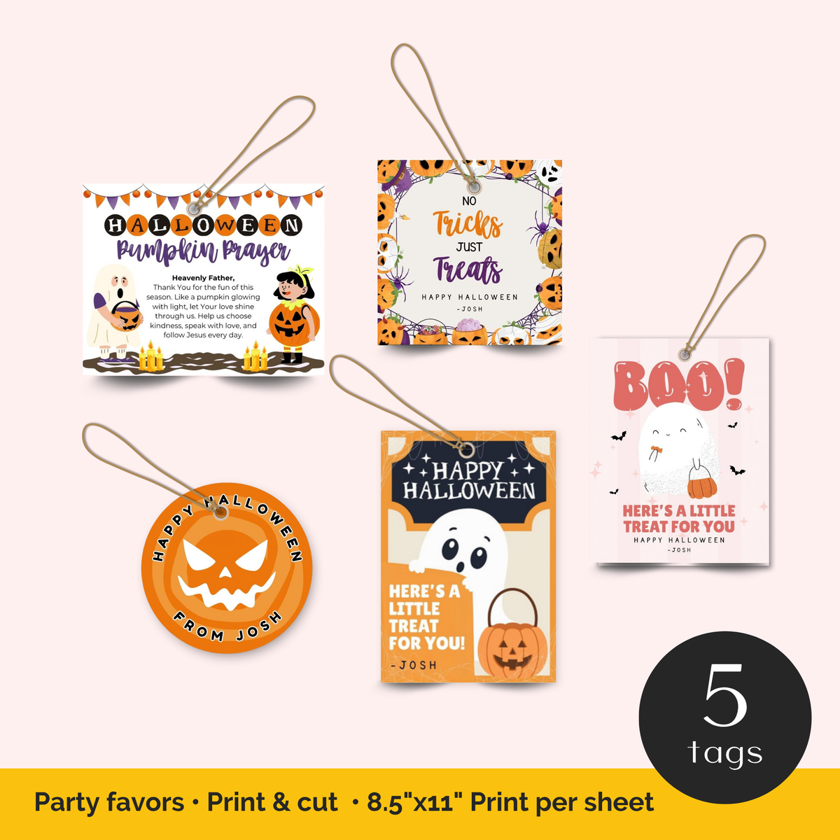 Halloween gift tags