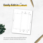 Cash Envelope Template