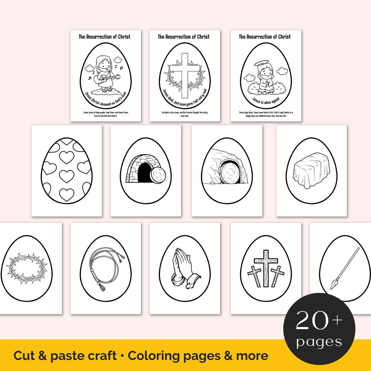 Easter egg crafts and activities