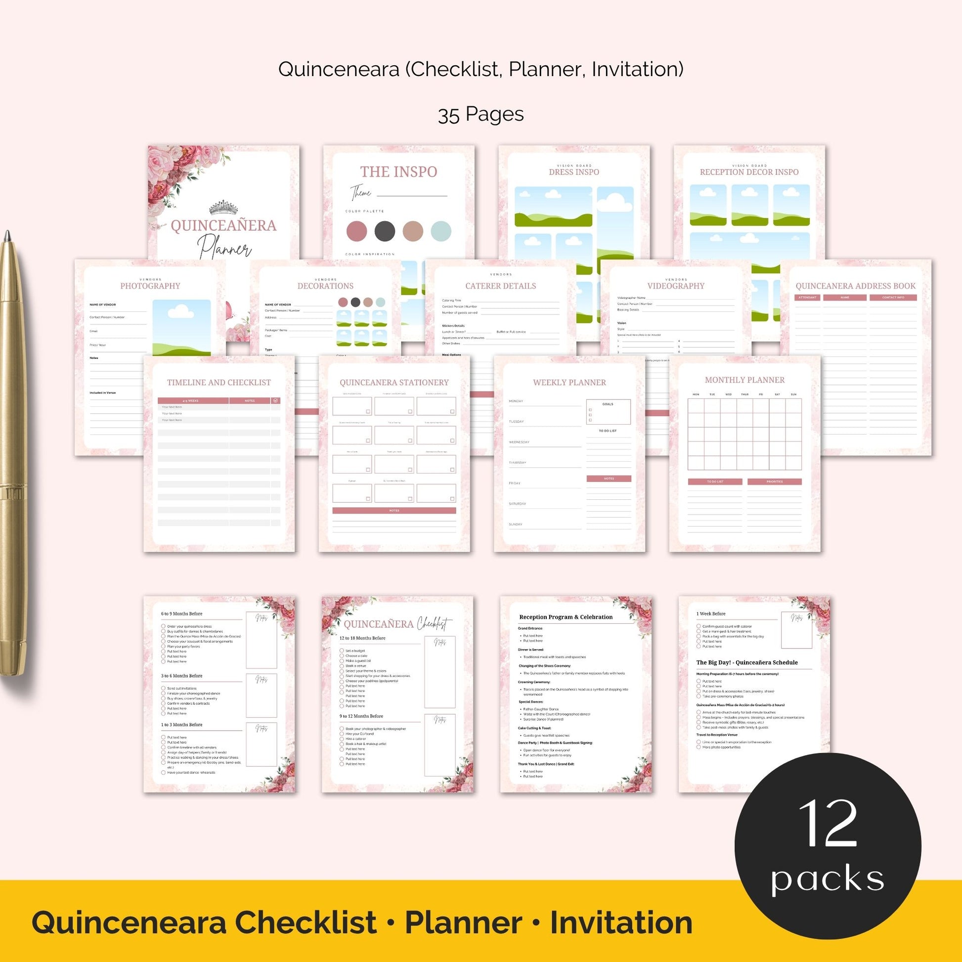 12 template pack