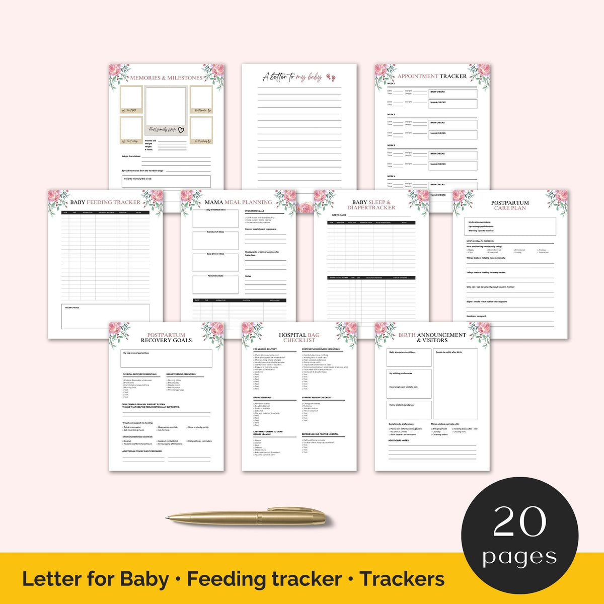 birth plan and postpartum planner