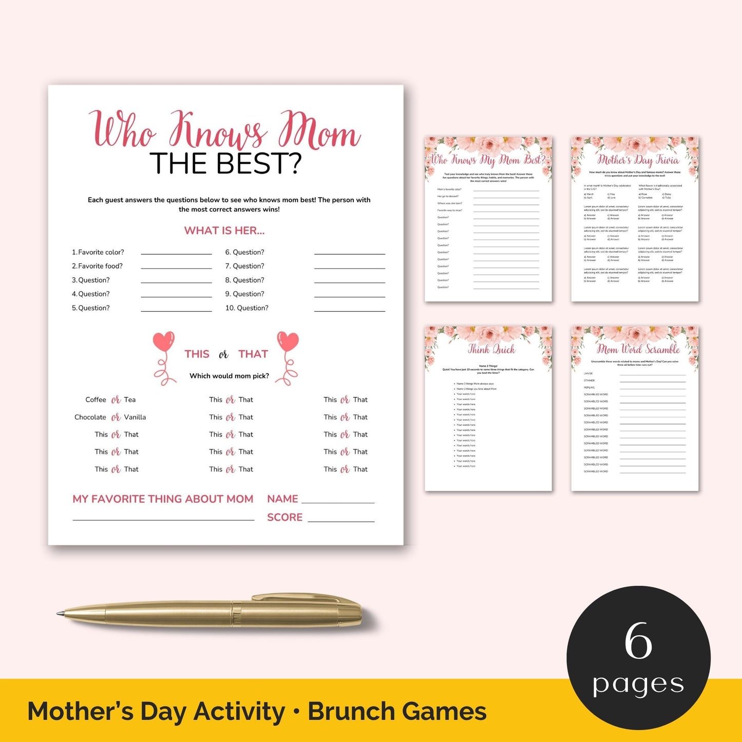mother's day activities