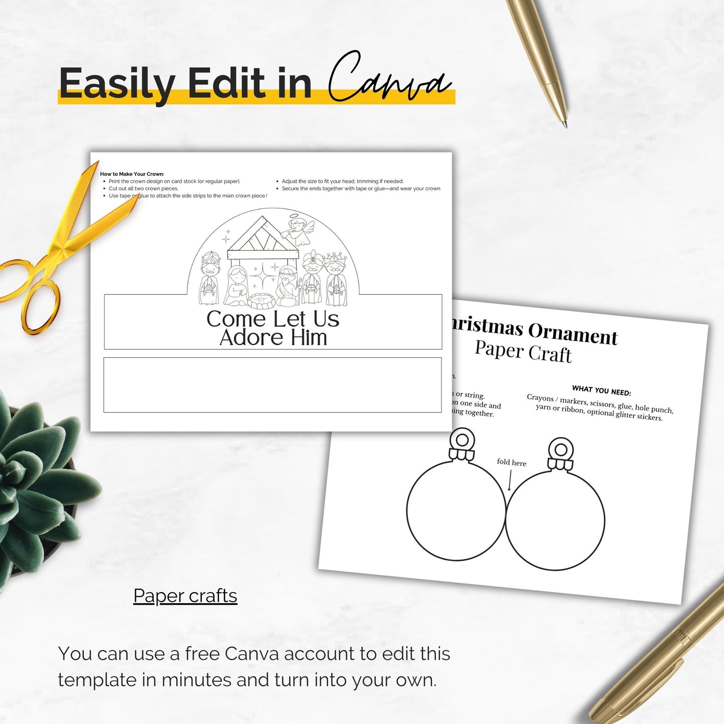 December Christmas Commercial Use Canva Templates