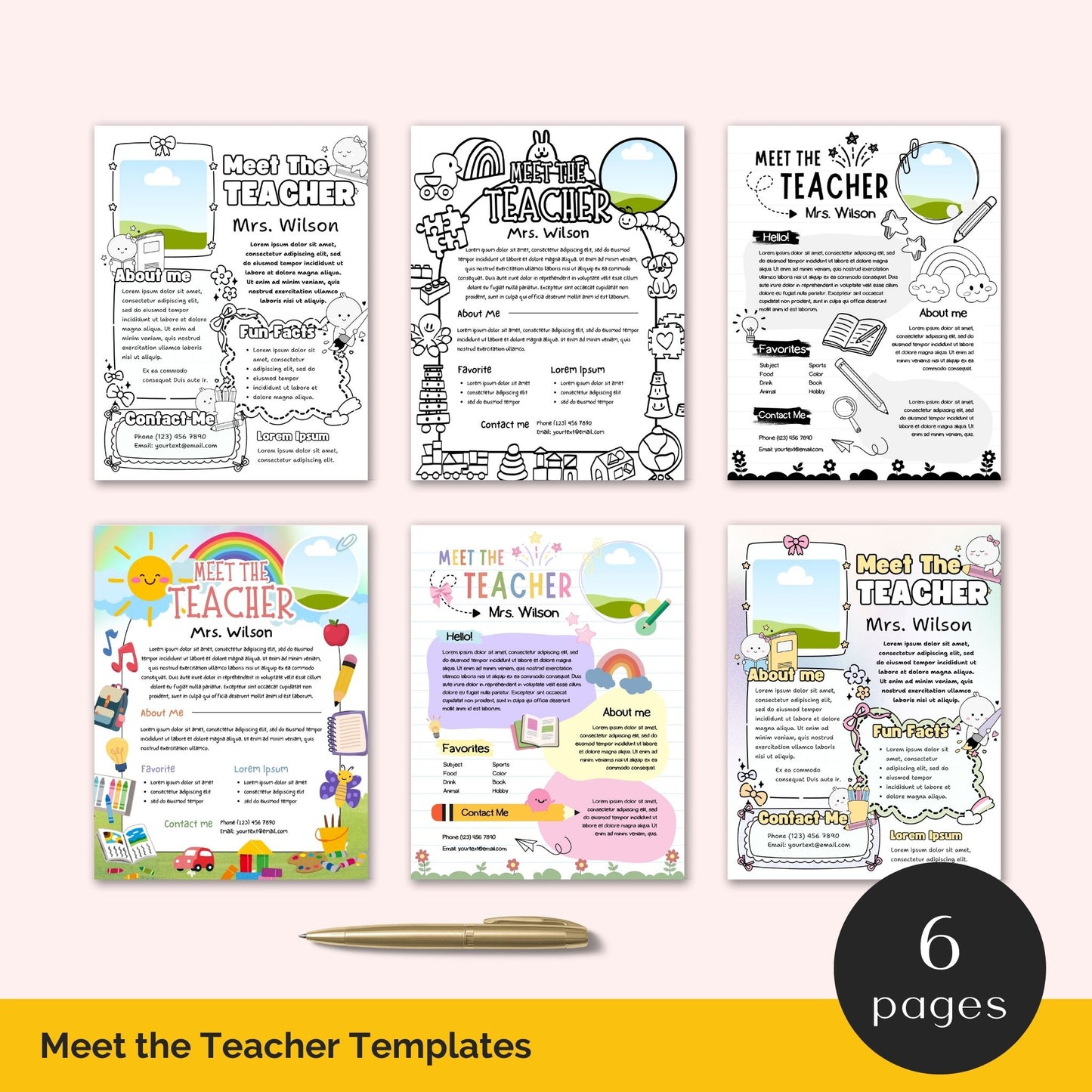 Back to school teacher kit