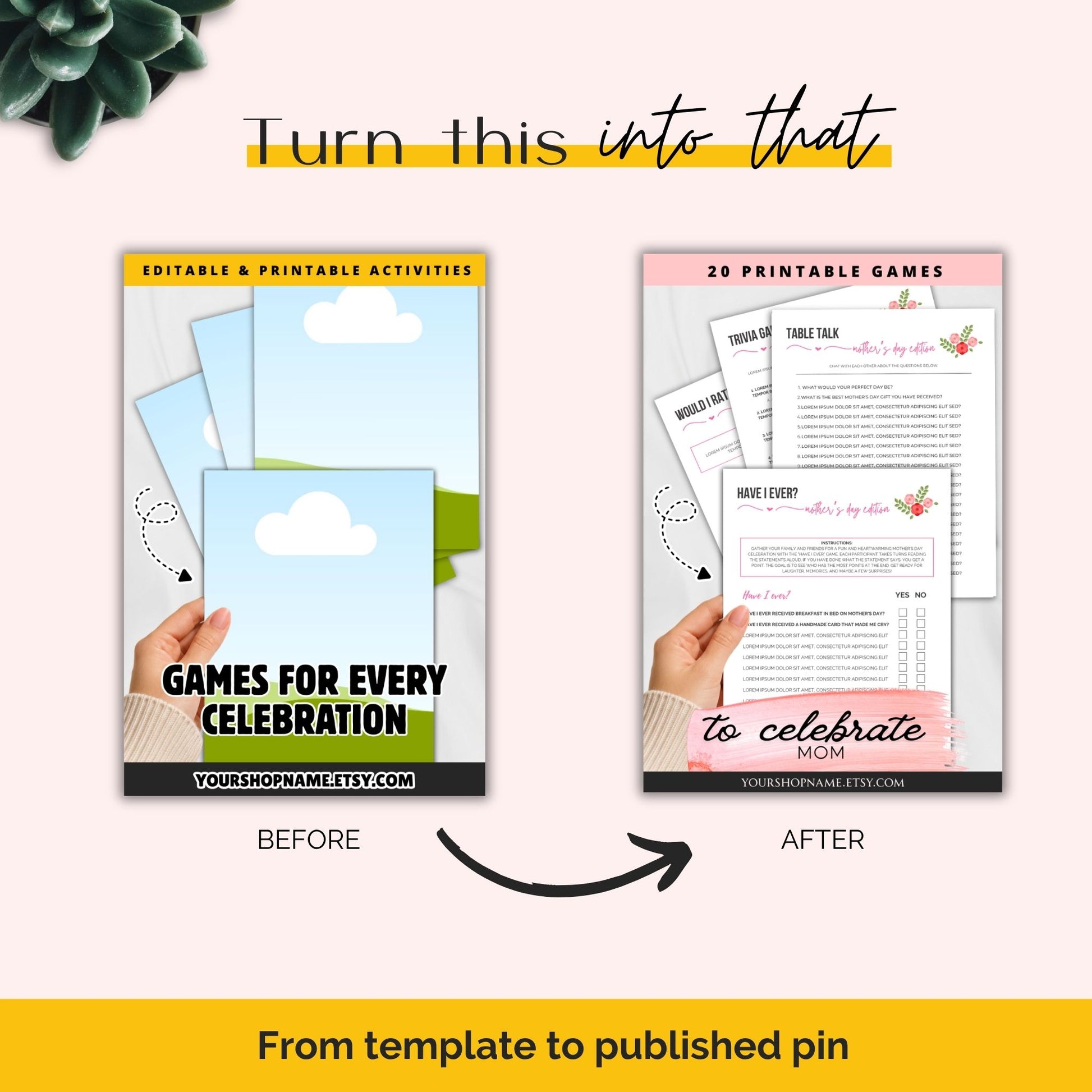 Pinterest workflow guide and pinterest pin templates