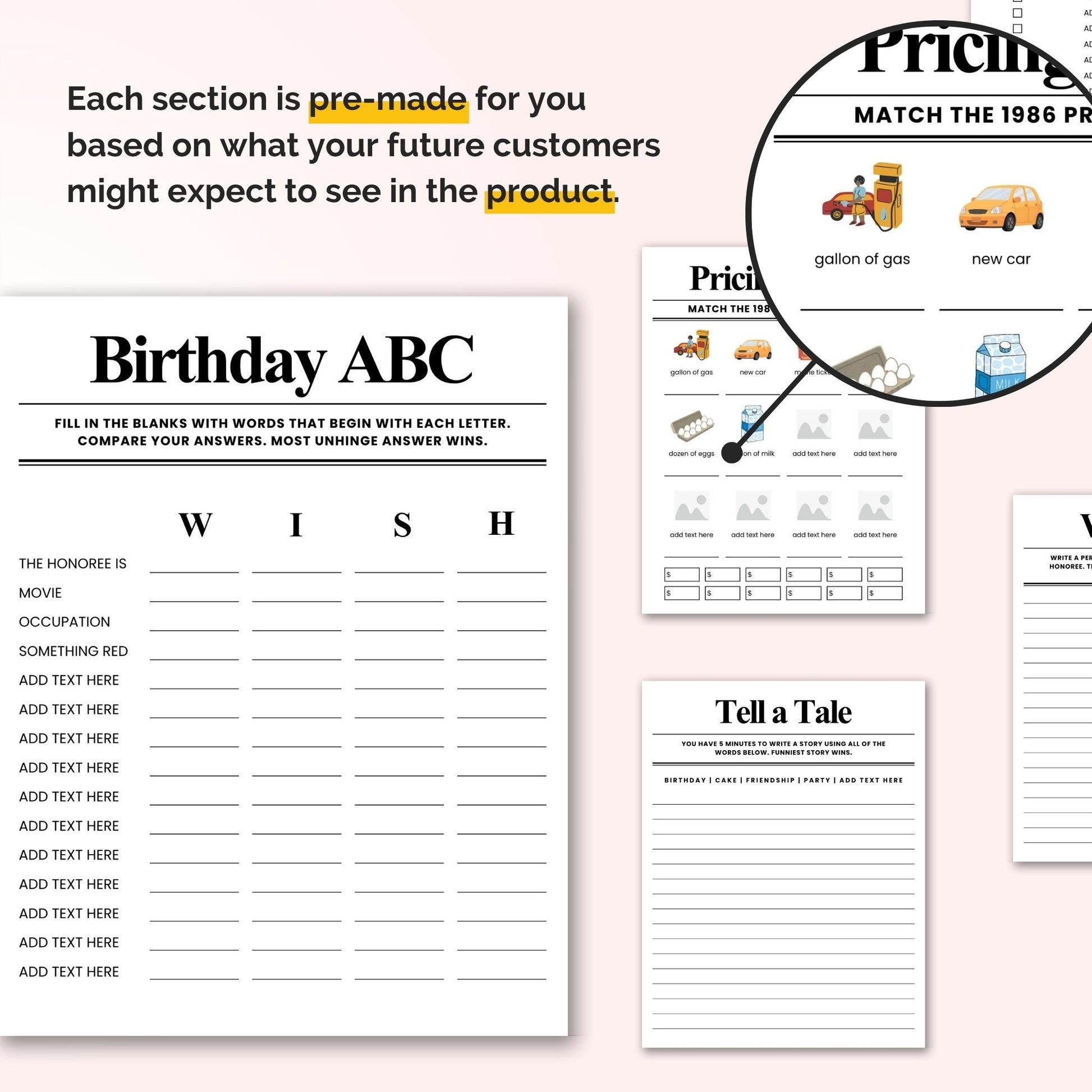 40th birthday party games