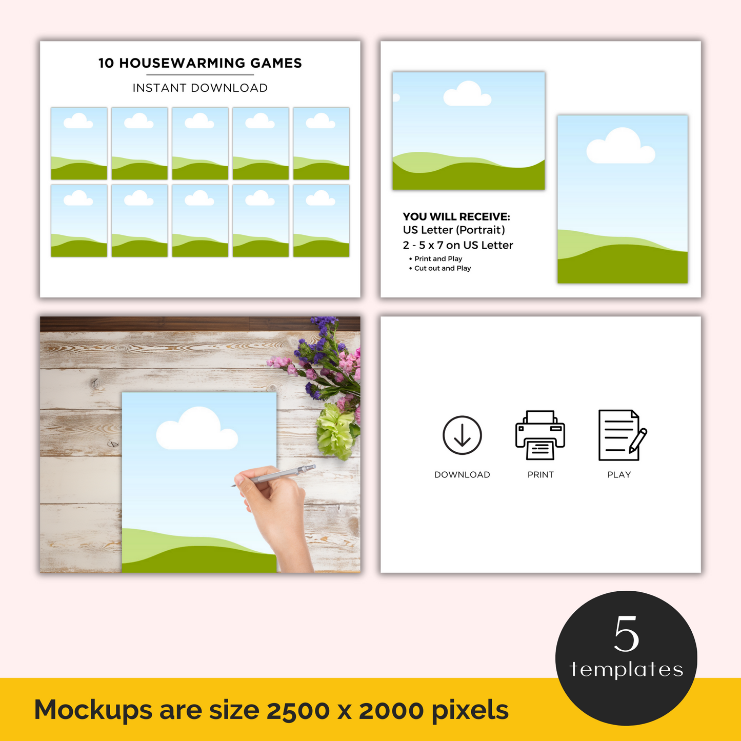 Housewarming Games and Mockups